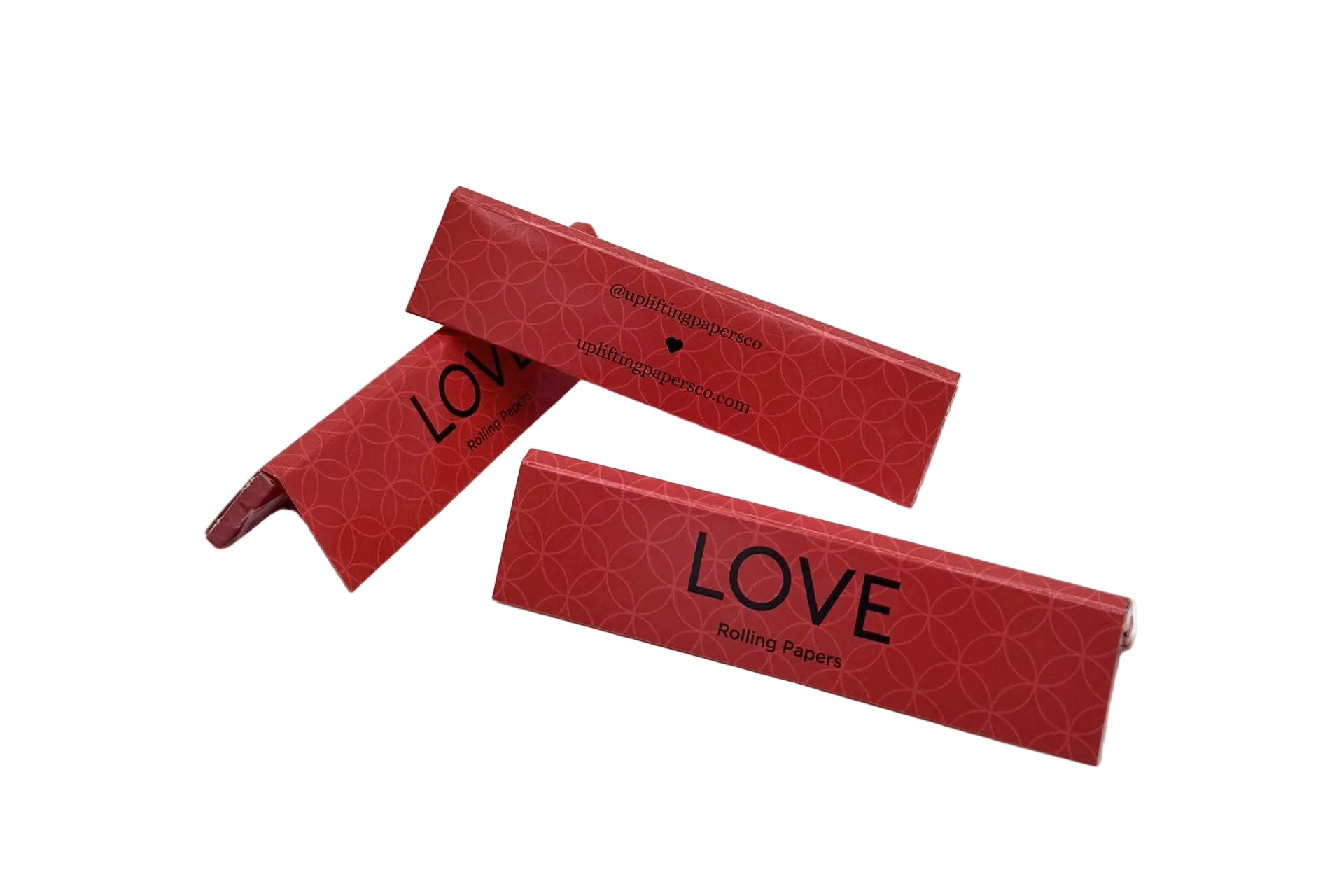 Red packaging with 'LOVE' text on a white background