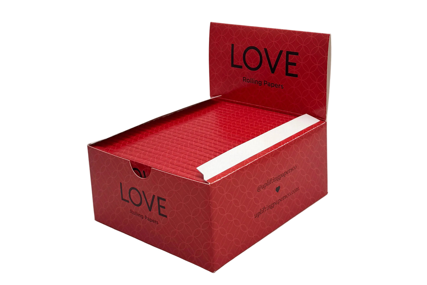 Red box labeled 'LOVE' on a white background